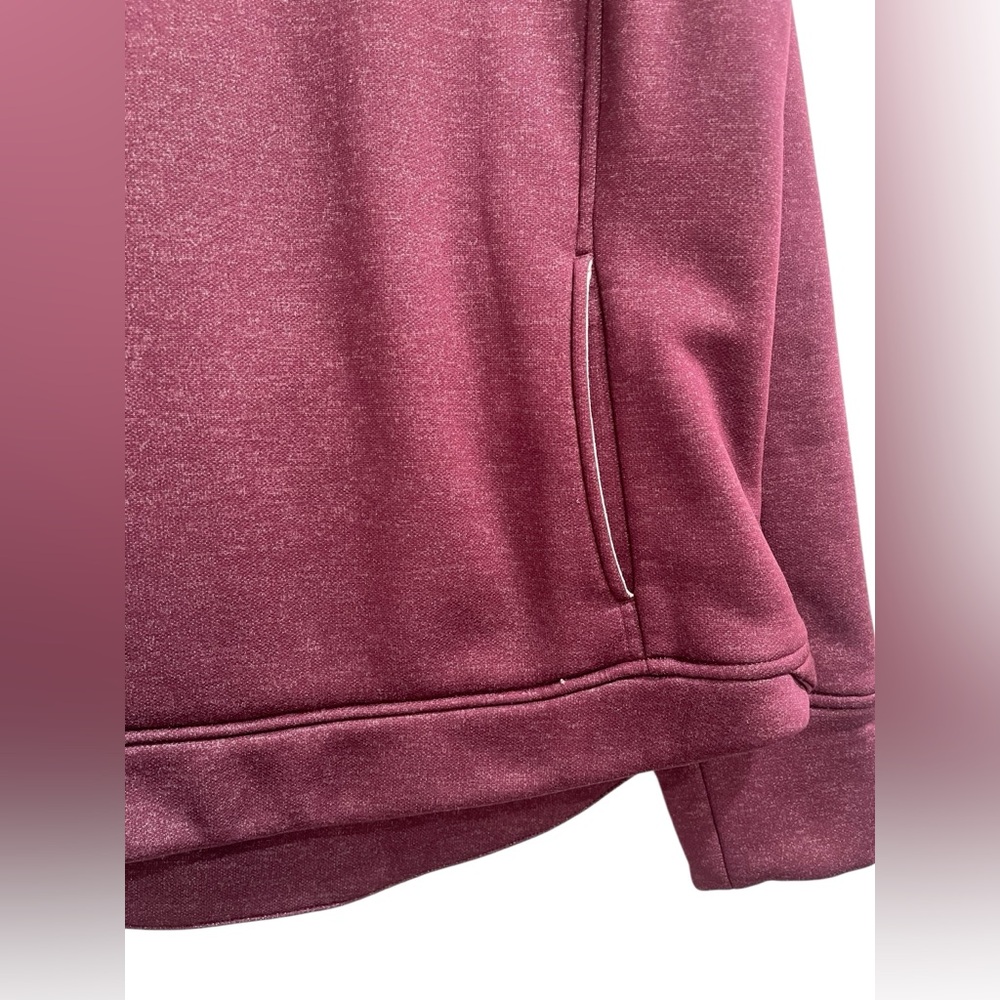 The North Face Burgundy Cream Cowl Neck Pullover Fleece Sweater Size L - Picture 8 of 16